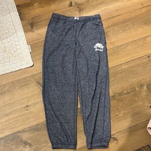 Roots Kids Navy Marled Sweatpants with White Logo